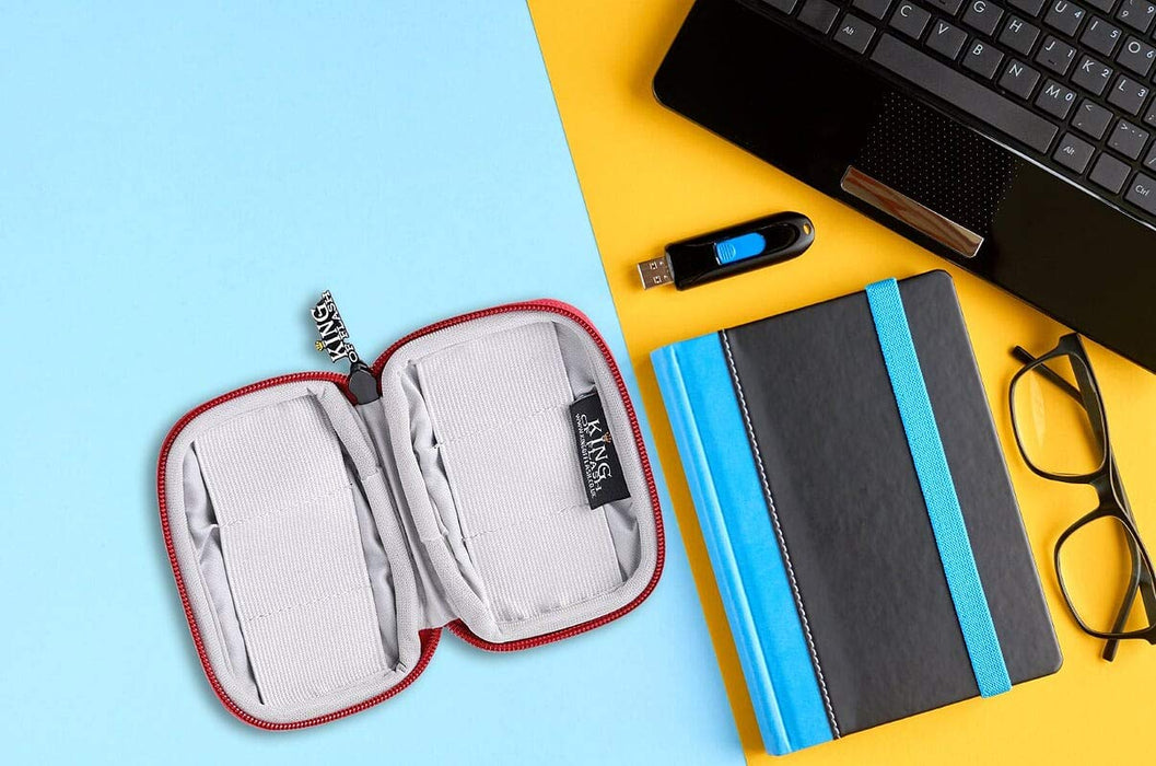 USB Flash Drive Case With Premium Quality Padded Protection For Up To 6 Flash/Key Drives, Flash Drive Case Organizer