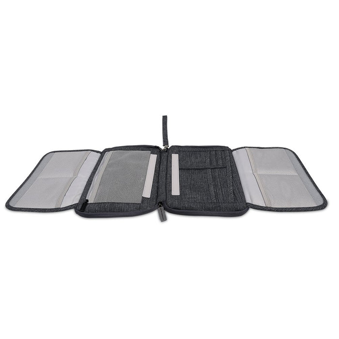 Electronic Accessories Travel Bag Foldable Durable Waterproof Portable Universal Layer Gear Case for USB Phone Cable Organizer Storage with Handle