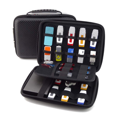 Large Electronics Case, Portable Electronics Case Organizer, Wallet, Cable, USB Storage Case, Travel Accessories