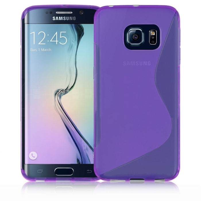 Premium S Line Wave Soft Silicone Fitted Case Cover For Samsung Galaxy S6 / Samsung Galaxy S6 Edge