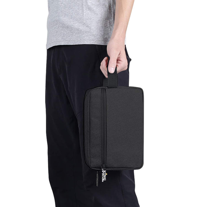 Electronics Accessory Carry Case Travel Cable Gadget Bag Storage Organiser with 2 Compartments for Chargers Cables Earphones Smart Phone Power Bank 7" Tablet & Various other Accessories