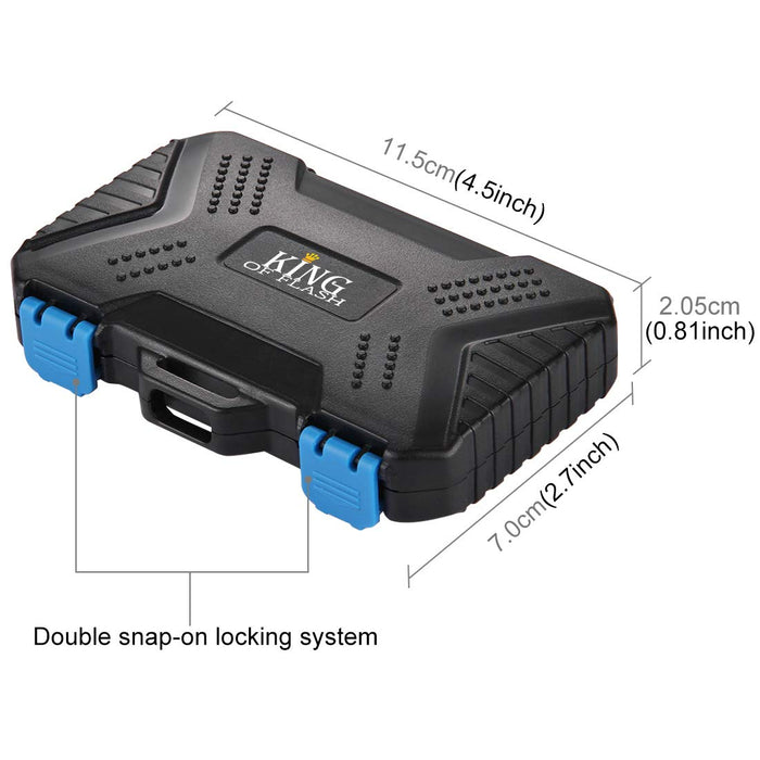 26 Slot SD Card Holder Memory Card Case - Storage for 4 CF + 8 SD + 9 Micro SD + 1 Standard SIM + 2 Micro SIM + 2 Nano SIM + 1 Sim Removal Tool