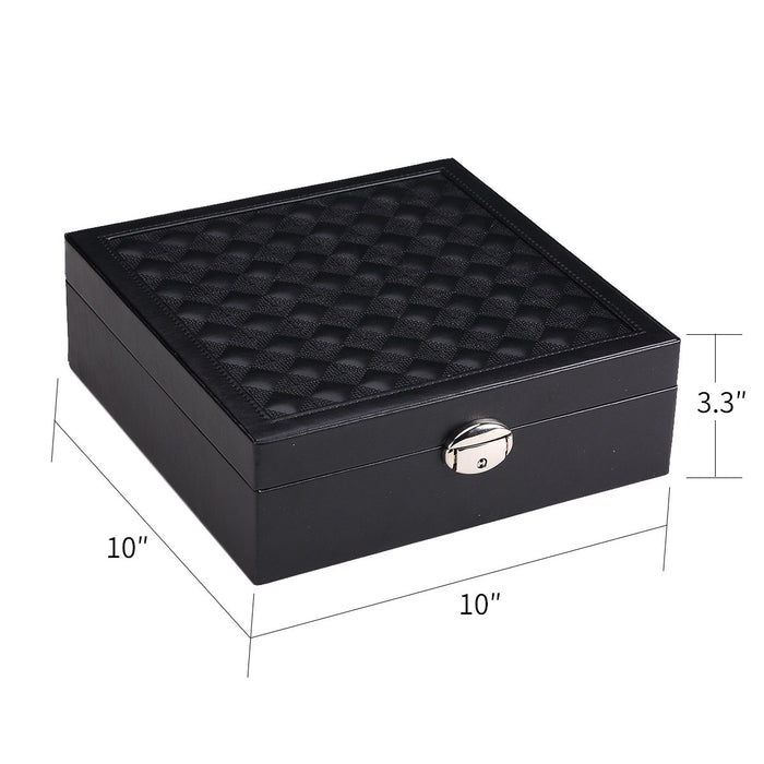 My Treasure Box Advanced Jewelry Storage Box Glossy PU Leather Multi Small Boxes Inside Jewelry Cosmetic Storage Organizer Box