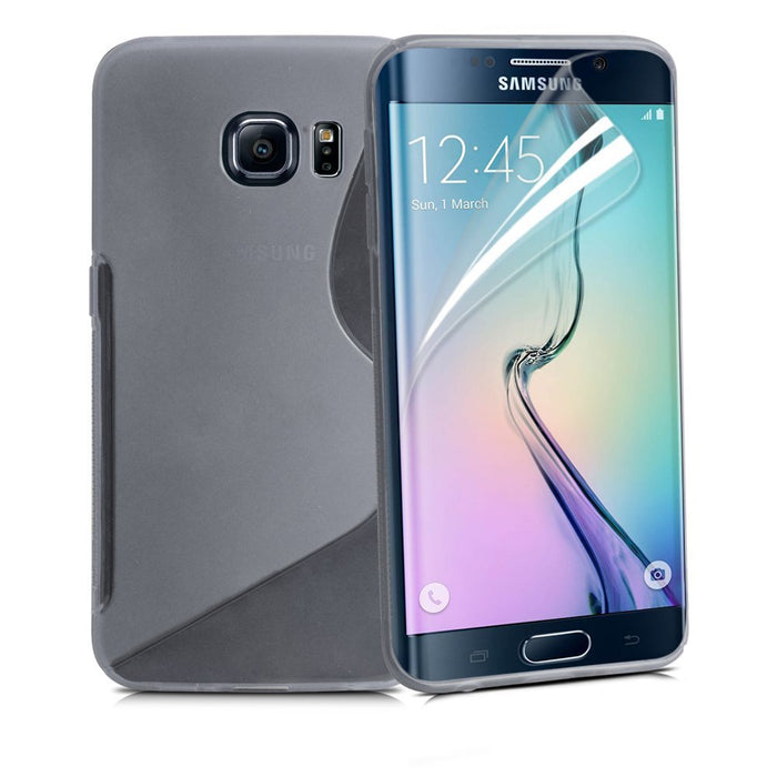 Premium S Line Wave Soft Silicone Fitted Case Cover For Samsung Galaxy S6 / Samsung Galaxy S6 Edge