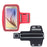 Reflective Ultra Strong Armband Phone Holder Running, Cycling, Jogging, Power Walking For Samsung Galaxy S6 Protective Soft Case Cover With Key Hole + Adjustable Strap + Breathable Material By King of Flash