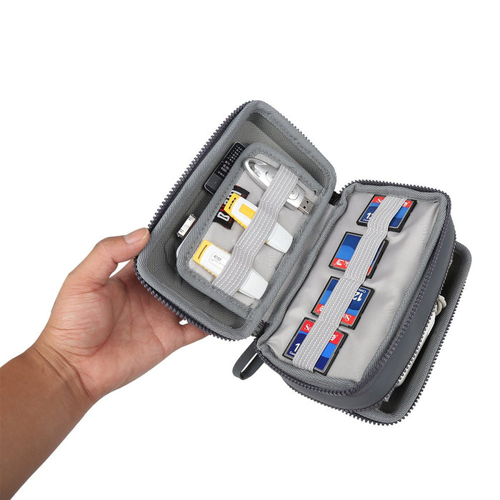 Portable Case Travel Organizer Electronics Accessories/Cables & Accessories/Memory Cards/Power Bank/Flash Drives/Hard Drive Portable Hard Drive Case Small Bag Case for Electronics