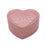 My Treasure Box PU Leather Heart Shaped Two-layer Jewelry Box Storage Case Organizer Holder with Mirror
