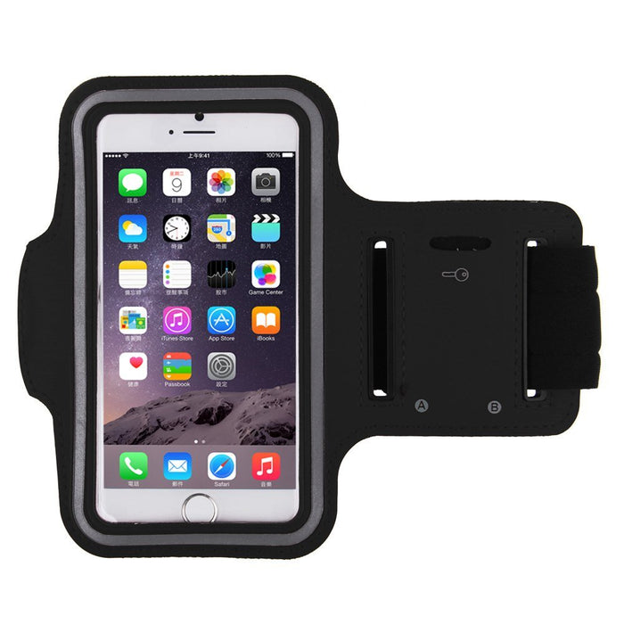 Universal Mobile Phone Reflective Adjustable Armband Case Holder Compatible with Sony Xperia Z1/Z2/Z3, iPhone 6, Samsung S3/S4/S5, Nexus & Other Mobiles