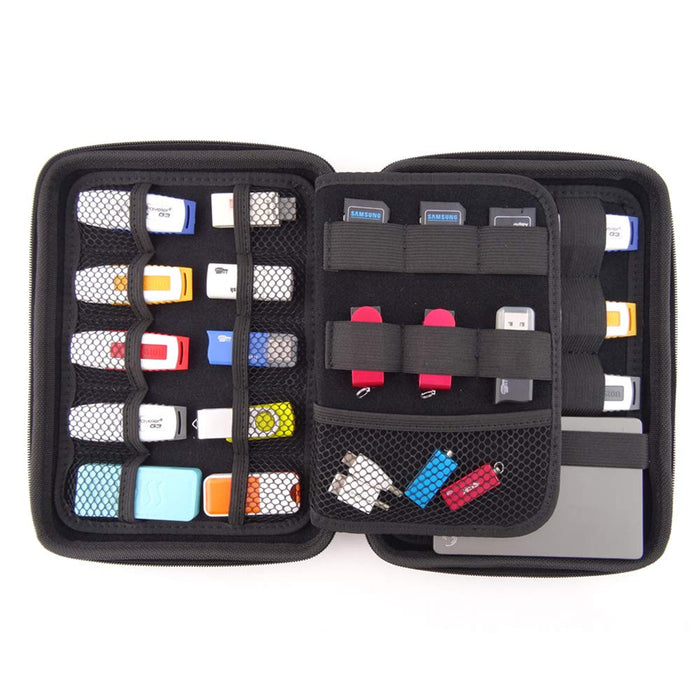 Large Electronics Case, Portable Electronics Case Organizer, Wallet, Cable, USB Storage Case, Travel Accessories