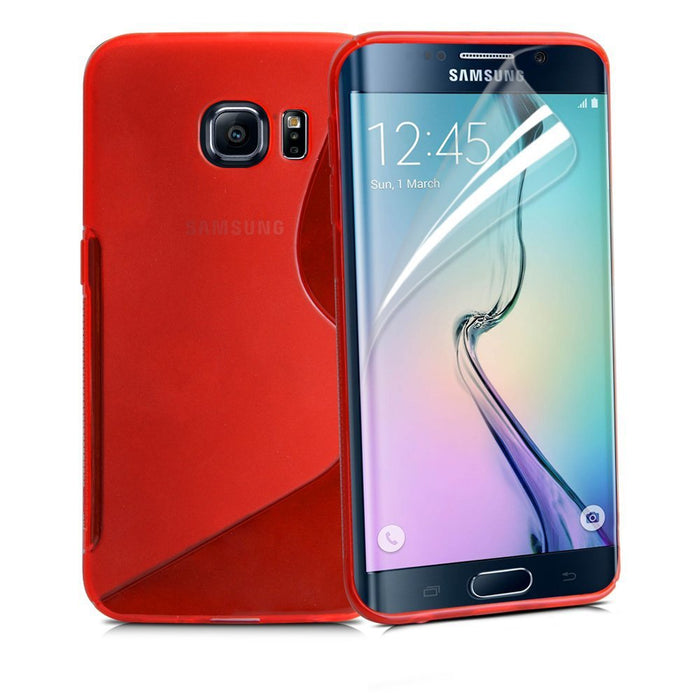 Premium S Line Wave Soft Silicone Fitted Case Cover For Samsung Galaxy S6 / Samsung Galaxy S6 Edge