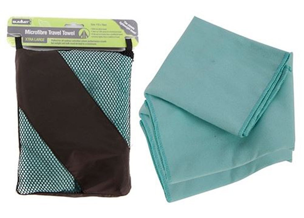 PMS SUMMIT MICRO FIBRE TREKKING TOWEL CARRY BAG 175 X 70CM