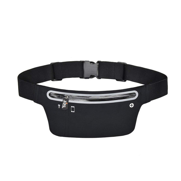Adjustable Waist Bum Bag Belt Neoprene Single Zipper Pouch for Running Gym Cycling can Compatible with iPhone X XR XS 8, 8 Plus, Samsung S9 & Smartphones up to 6"