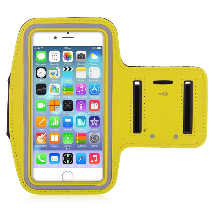 Universal Mobile Phone Reflective Adjustable Armband Case Holder Compatible with Sony Xperia Z1/Z2/Z3, iPhone 6, Samsung S3/S4/S5, Nexus & Other Mobiles