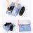 Travel Packing Cubes Organizer, Perfect for Family toiletry bag & Underwear Storage Suitcase Cubes, Set of 5 Waterproof Packing Bag Pcs - Lightblue