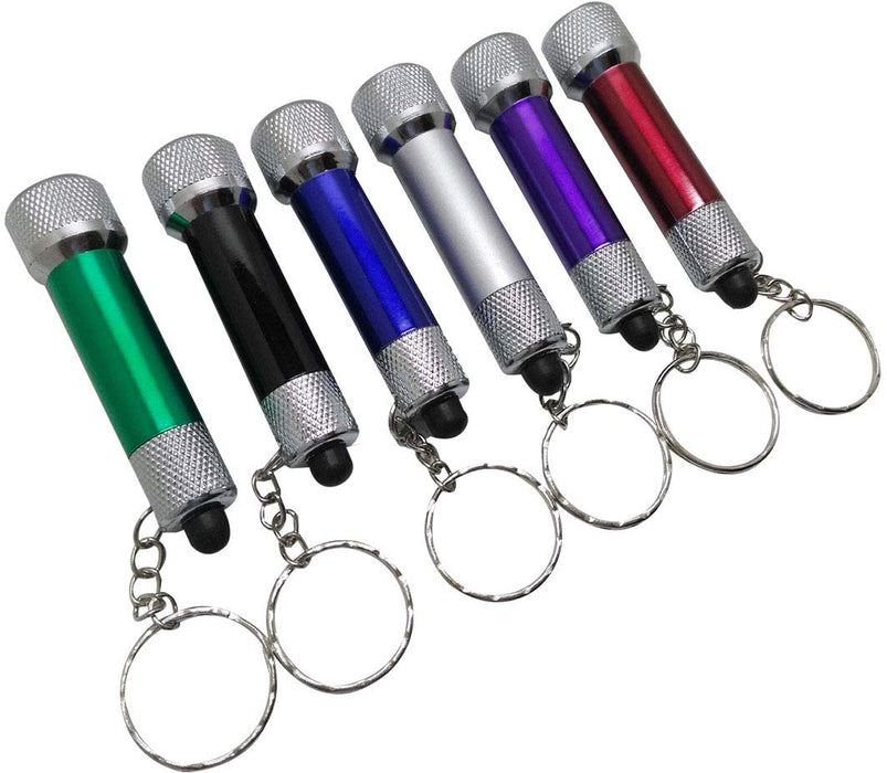 Portable 5 LED Torch Keyring - Aluminium Mini Flashlight Keychain with ...