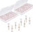 Rose Gold Thumb Transparent Plastic Drawing Pins, Push Thumb Board Photo Pin (Straight Head 500 pcs)