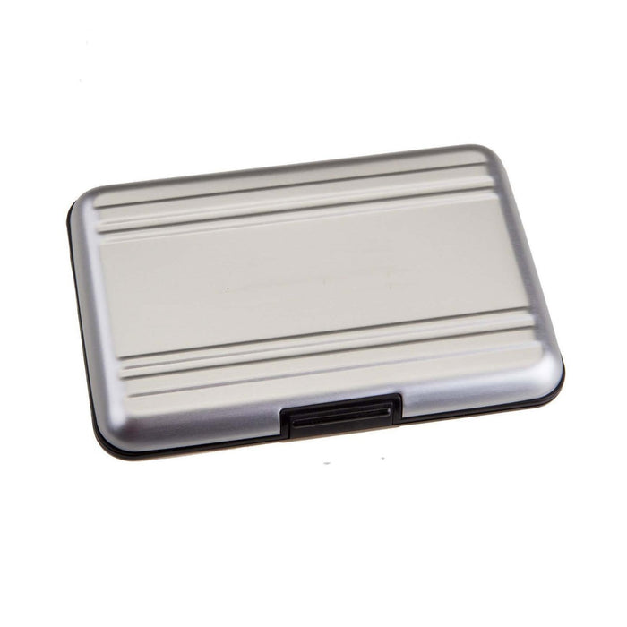 Silver Aluminium Memory Card Waterproof Case for 8x SD/SDHC/SDXC Card & 8 x Micro SD/Micro SDHC/Micro SDXC Memory Cards