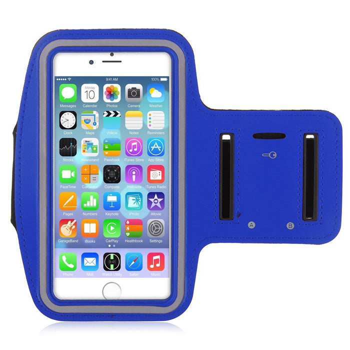 Universal Mobile Phone Reflective Adjustable Armband Case Holder Compatible with Sony Xperia Z1/Z2/Z3, iPhone 6, Samsung S3/S4/S5, Nexus & Other Mobiles