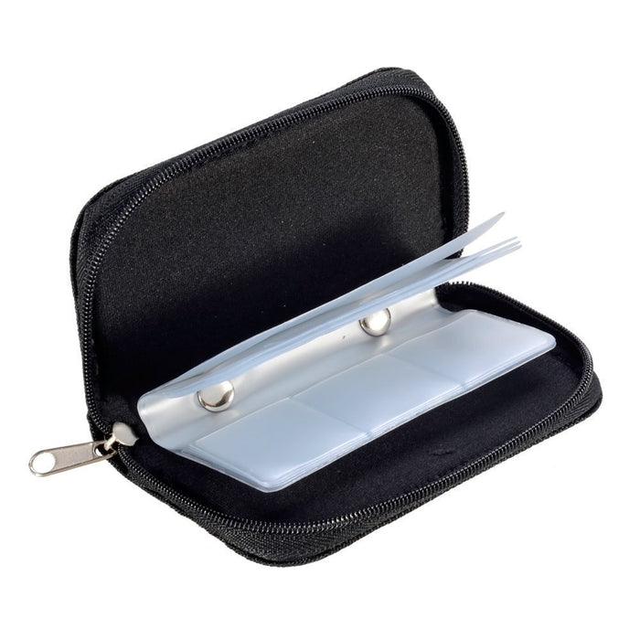8 Pages and 22 Slots Memory Card Carrying Case Holder Pouch for SD SDHC MMC CF Micro SD Storage Protector