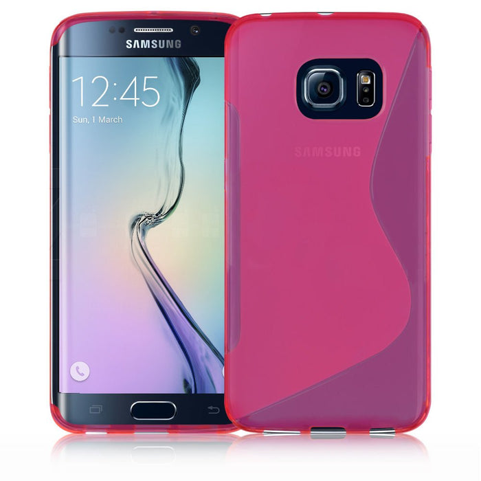 Premium S Line Wave Soft Silicone Fitted Case Cover For Samsung Galaxy S6 / Samsung Galaxy S6 Edge