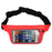 Sweatproof Sports Running, Jogging, Marathon Fanny Pack Bum Waist Bag Phone Carrier Belt with Transparent Touch Screen Window for Mobile Smartphones