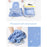 Travel Packing Cubes Organizer, Perfect for Family toiletry bag & Underwear Storage Suitcase Cubes, Set of 5 Waterproof Packing Bag Pcs - Lightblue