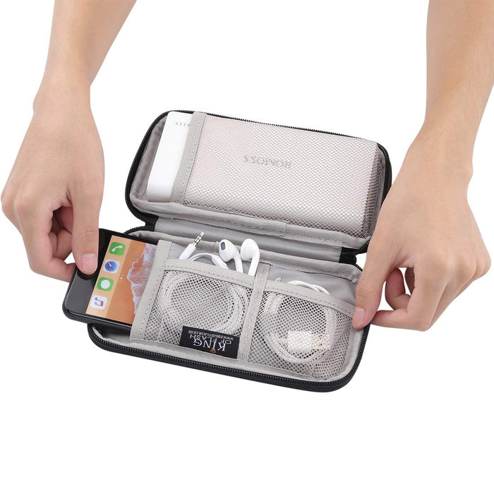 Power Bank Case Compatible for Anker/Aukey Portable Battery Charger Carrying Bag Travel Organizer Pouch for Mobile Phone Cables Earphones, SSD External HDD Hard Drive Accessories