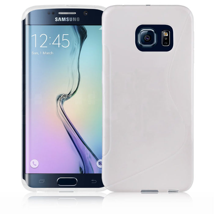 Premium S Line Wave Soft Silicone Fitted Case Cover For Samsung Galaxy S6 / Samsung Galaxy S6 Edge