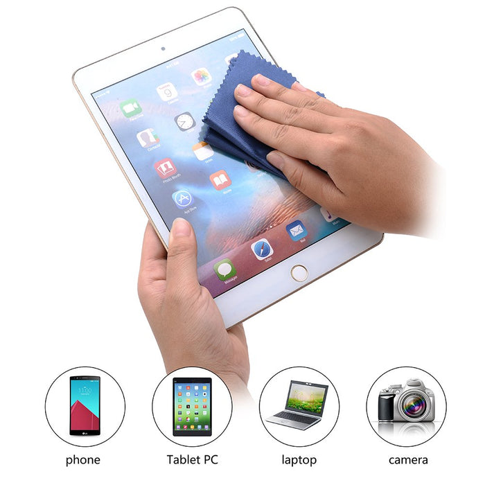 Superfine Microfiber Cleaning Cloths For Mobile Phones, Glasses, Tablets, TV, Sunglasses, Screens, Camera Lens Cleaners