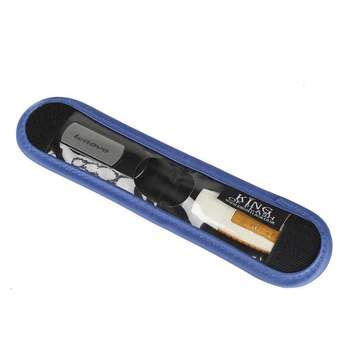 USB Flash Drive Portable Travel Memory Stick Shuttle Carry Case - Holds 2 USB Sticks with Keyring Hook