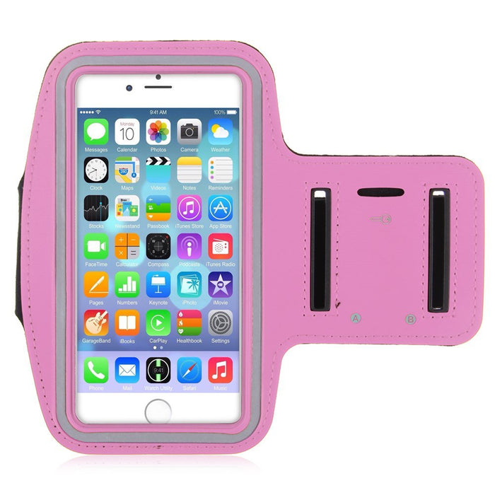 Universal Mobile Phone Reflective Adjustable Armband Case Holder Compatible with Sony Xperia Z1/Z2/Z3, iPhone 6, Samsung S3/S4/S5, Nexus & Other Mobiles