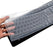 Reusable Waterproof Keyboard Cover, Universal Clear Anti-Dust Keyboard Skin Protector Cover for 104/107 Keys Standard Desktop Keyboard