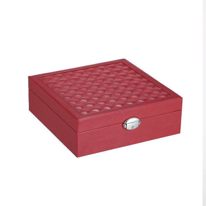 My Treasure Box Advanced Jewelry Storage Box Glossy PU Leather Multi Small Boxes Inside Jewelry Cosmetic Storage Organizer Box