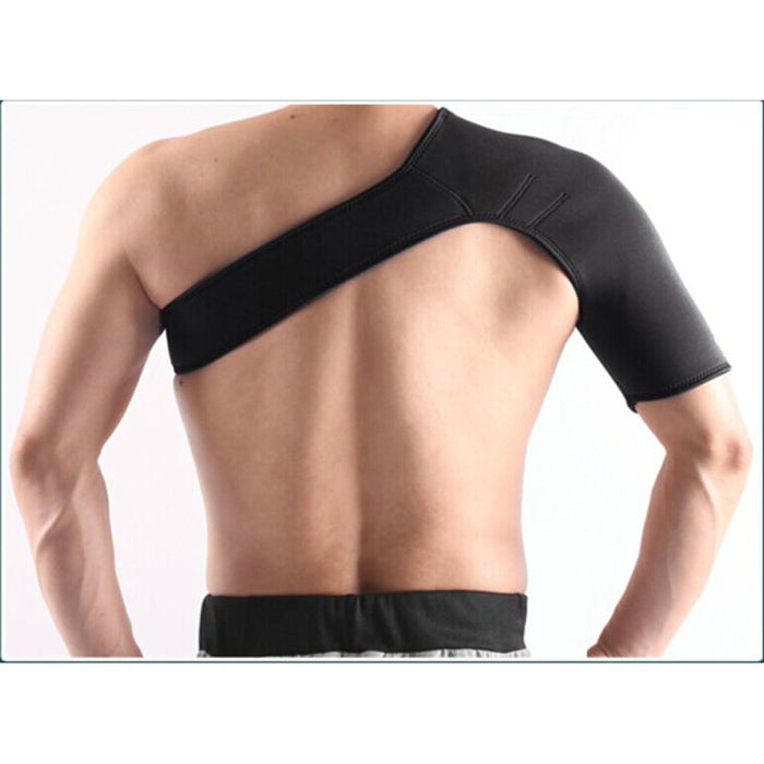 Black Neoprene Shoulder Adjustable Support Joint Compression Protective Medical Strap Sling Brace One Size