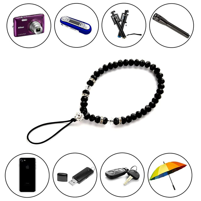 Beaded Lanyard Neck Phone Strap for Women - ID Badge Holder - Necklace Pass ID Card Holder, Key - Bling Jewelry Fashion Colourful Sparkly Lanyards for Teachers, Nurses, Students & Staff (6 Pack)