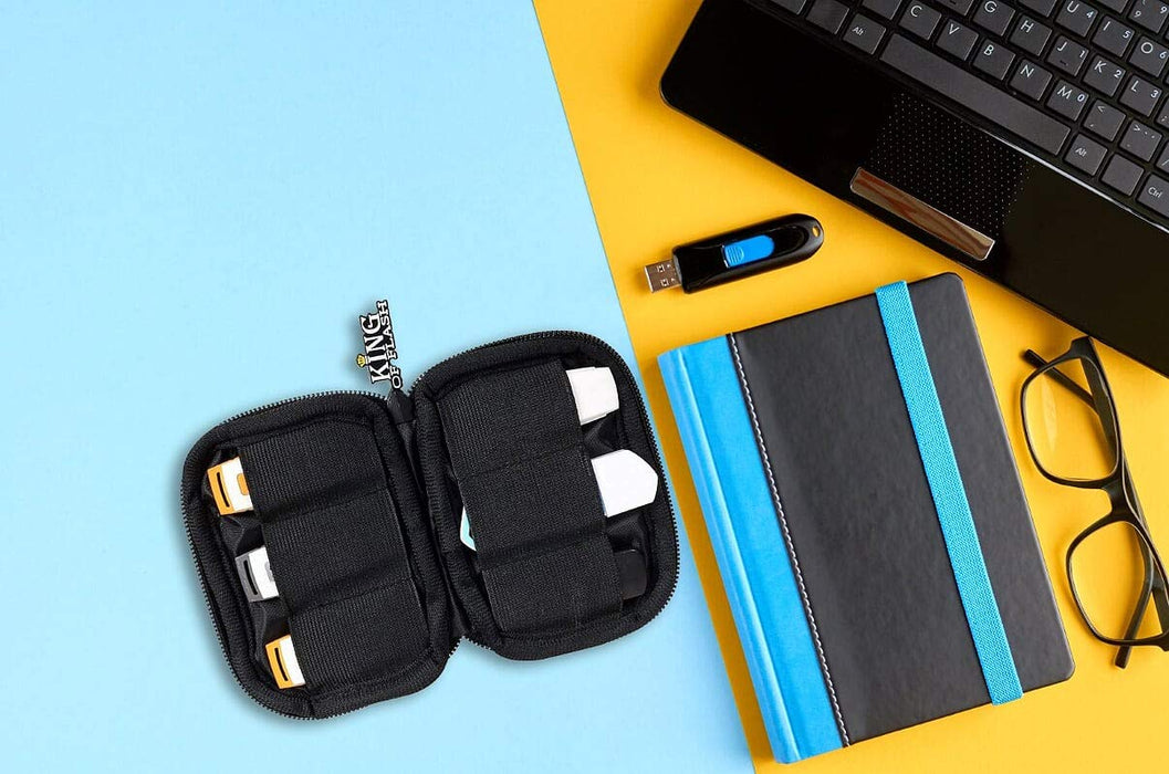 USB Flash Drive Case With Premium Quality Padded Protection For Up To 6 Flash/Key Drives, Flash Drive Case Organizer