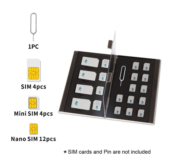 Card Holder Case Storage  - Ideal for Travelling Thin Wallet Style