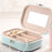 My Treasure Box Women Jewelry Storage Box Exquisite Lock Glossy PU leather Durable Jewelry Ring Organizer
