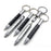Mini Multi Function Pen with Keyring Hook, Stylus, Cross Screwdriver, Flat Screwdriver, Ruler (Silver)