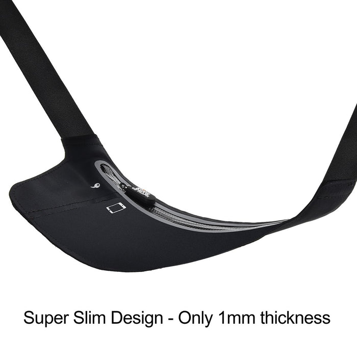 Adjustable Waist Bum Bag Belt Neoprene Single Zipper Pouch for Running Gym Cycling can Compatible with iPhone X XR XS 8, 8 Plus, Samsung S9 & Smartphones up to 6"