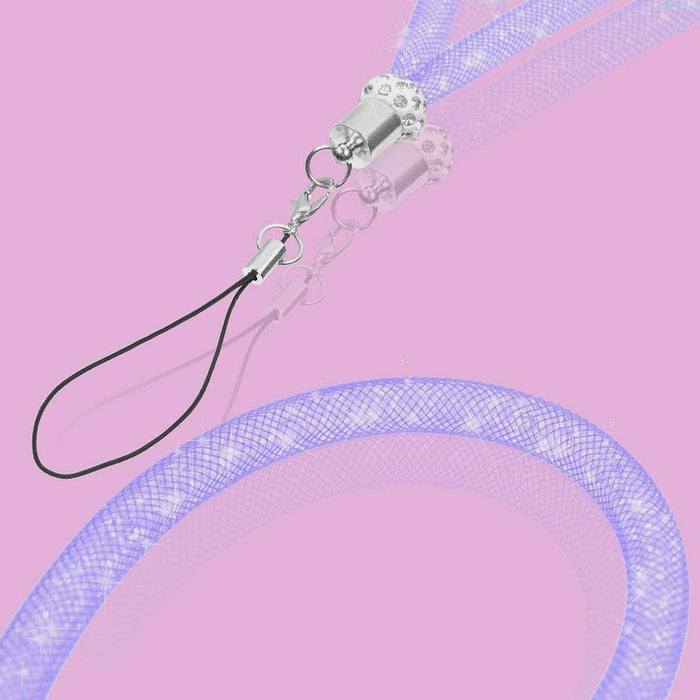 [8] Sparkly Wrist Lanyards Strap, Rhinestone Diamond Decorative Crystal Pendant Glitter Bling Wrist Strap for Keys, Smartphone, Camera, Necklace ID Card Badge Holder
