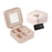 My Treasure Box Small Jewellery Box, Travel Portable Jewelry Case Storage Holder with Mirror and Zipper for Earrings Rings Necklaces