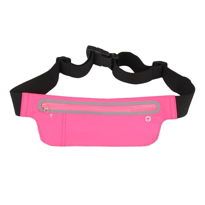 Adjustable Waist Bum Bag Belt Neoprene Single Zipper Pouch for Running Gym Cycling can Compatible with iPhone X XR XS 8, 8 Plus, Samsung S9 & Smartphones up to 6"