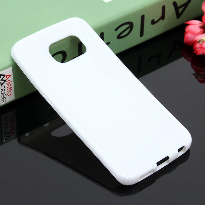 Premium S Line Wave Soft Silicone Fitted Case Cover For Samsung Galaxy S6 / Samsung Galaxy S6 Edge