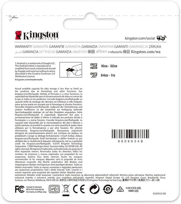 Kingston Canvas Select Plus microSD Card SDCS2/32 GB Class 10 (SD Adapter Included)