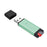 Memwah Micro SD Card Reader - Fast USB 2.0 Adapter for all MicroSD cards - Green
