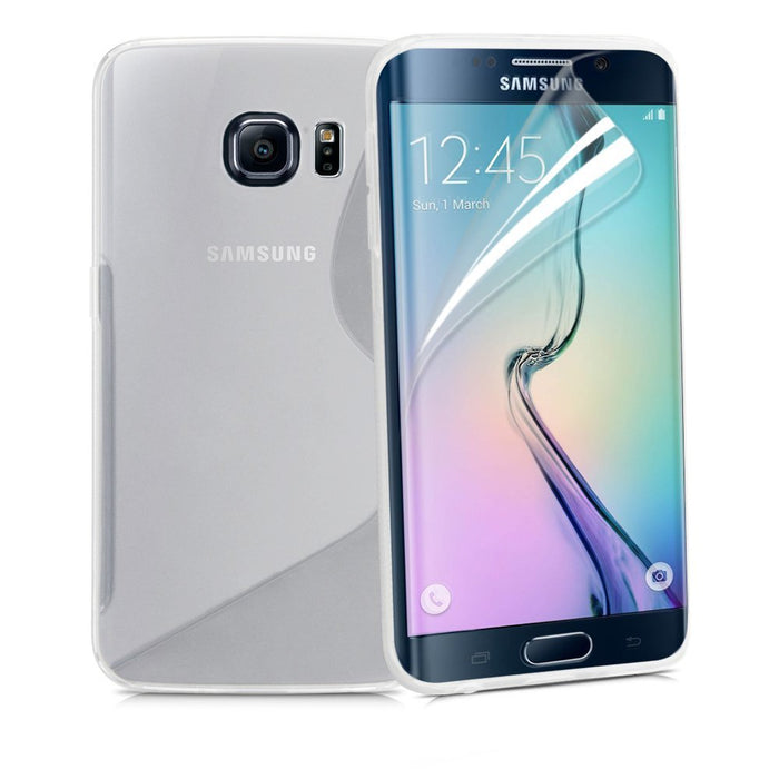 Premium S Line Wave Soft Silicone Fitted Case Cover For Samsung Galaxy S6 / Samsung Galaxy S6 Edge