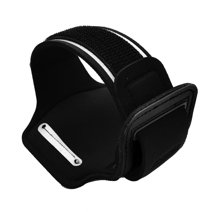 iPod Nano 7 Running Jogging Armband Holder Made with Super Strong Lycra Material with Reflective Stay Safe Strip, Dual Arm Size Slots, Key Pocket & Headphone Holder