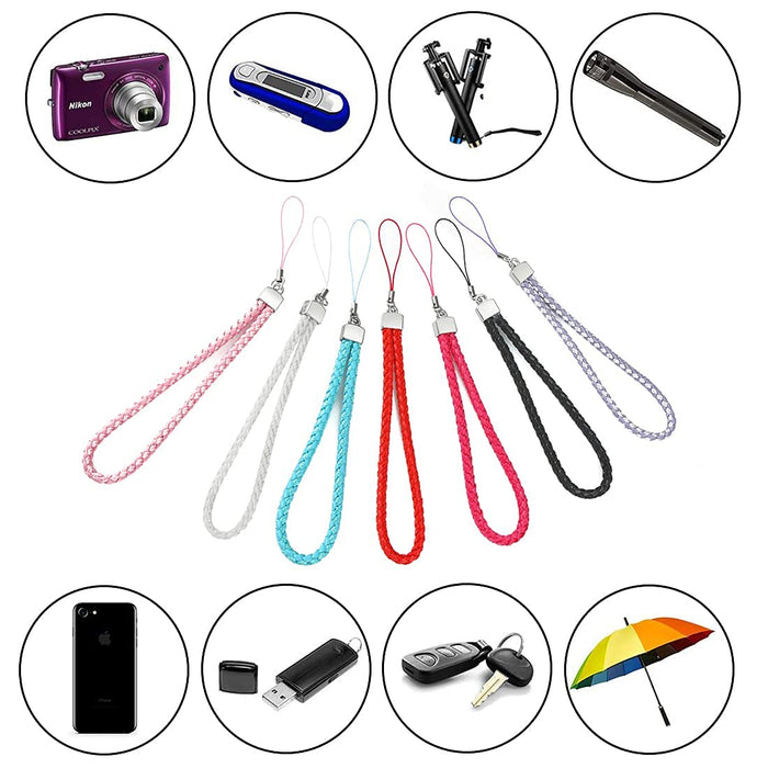 [7 PCS] Premium Material 14 Lanyard Neck Strap - Lanyard for Neck - Safety Breakaway 2.5 Inch Strip for Mobile Phones, ID Cards, USB Flash Drives & Keys