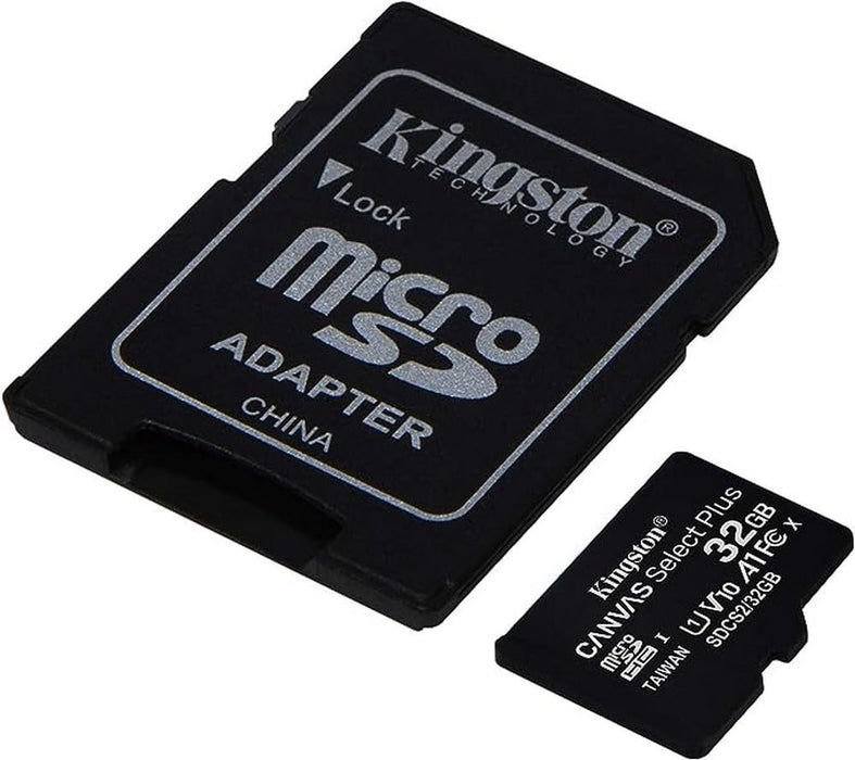 Kingston Canvas Select Plus microSD Card SDCS2/32 GB Class 10 (SD Adapter Included)